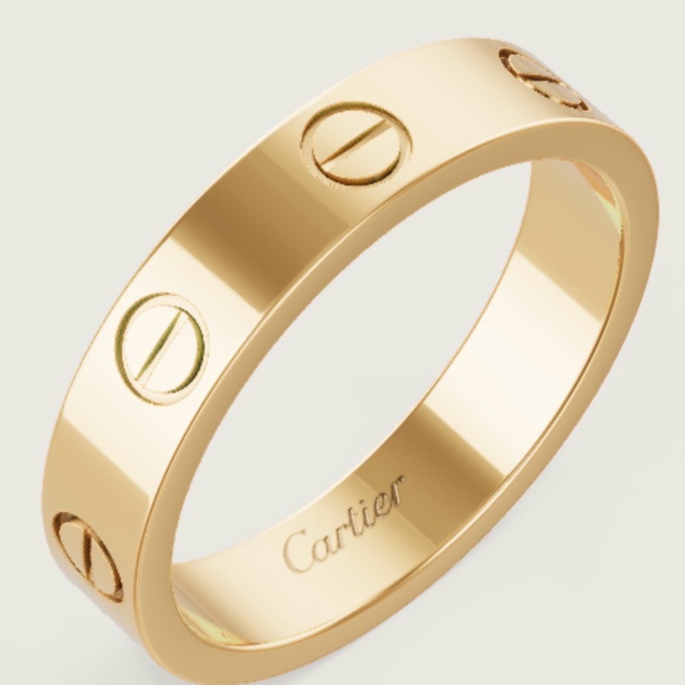 Cartier LOVE Ring Small 18K Yellow Gold Sz 5.25 Full Set - Picture 11 of 11